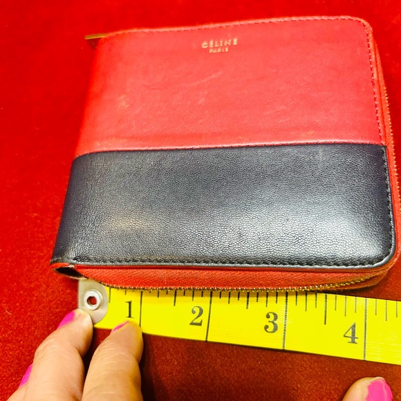 Celine Authentic Vintage Bi-color Compact Wallet - Picture 12 of 13